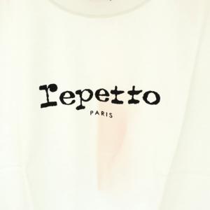Repetto フロッキーロゴTシャツ カットソー S ホワイト ブラック /DO OS SH