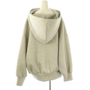 SNIDEL 24AW ボリュームパーカー ジップアップ ラメ F グレー /DF OS SH