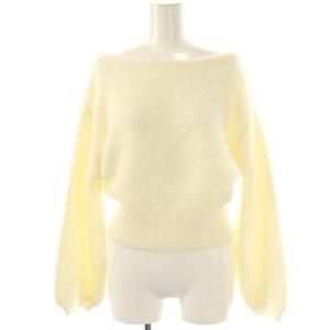 24AW ツイストニットプルオーバー セーター 長袖 F ホワイト /HK OS SH