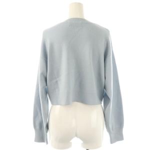 CELFORD 24AW ビジューロゴカーディガン ニット 長袖 F サックス /HK OS SH