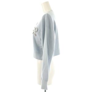 CELFORD 24AW ビジューロゴカーディガン ニット 長袖 F サックス /HK OS SH