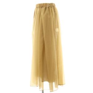 CHAOS ローレンオーガンスカート ロング フレア F ベージュ /DO OS