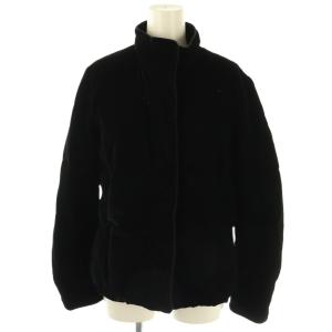 ベロアダウンジャケット 7F ブラック /DO OS