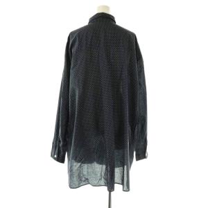 JOURNAL STANDARD LUXE 23SS ローンドットレギュラーカラービッグシャツ ネイビー ホワイト /DO OS