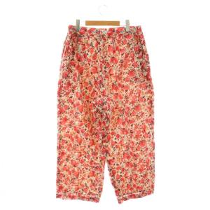 JOURNAL STANDARD LUXE イージーパンツ ワイド 赤 レッド マルチカラー フラワー柄 /CX OS
