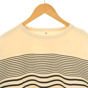 JOURNAL STANDARD LUXE ボーダークルーロンT Tシャツ カットソー 長袖 F ライトベージュ ブラック /ES OS