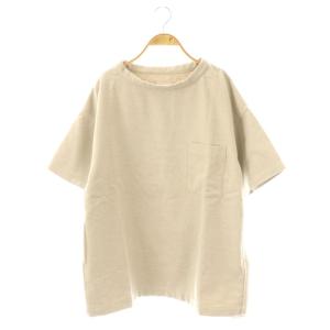RECYCLE COTTON PL CLOTH ビッグ7Tシャツ カットソー 半袖 2 グレージュ /ES