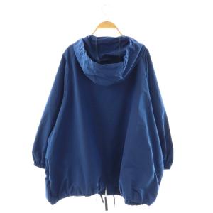 JOURNAL STANDARD LUXE タフタフードブルゾン マウンテンパーカー ワイド ネイビーブルー /ES OS