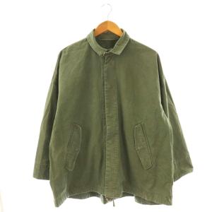 ムラダックスタンドカラージャケット ブルゾン オーバーサイズ カーキ /ES OS