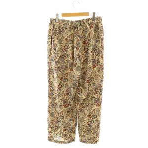 JOURNAL STANDARD LUXE 24SS プリントラインイージーパンツ ストレート 総柄 ベージュ /AT OS
