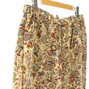 JOURNAL STANDARD LUXE 24SS プリントラインイージーパンツ ストレート 総柄 ベージュ /AT OS