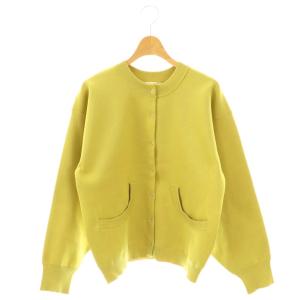 ブルゾン風ニットカーディガン F マスタード /ES OS