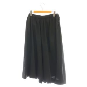 COMME des GARCONS AD2015 ウール 変形 ロングスカート フレア S ブラック /DF OS