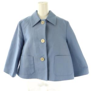 25SS クロップド ジャケット 40 ライトブルー
