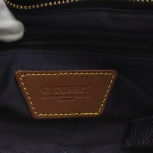 russet トートバッグ ショルダーバッグ 2way 斜め掛け モノグラム 総柄 ナイロン ブラック /YO19