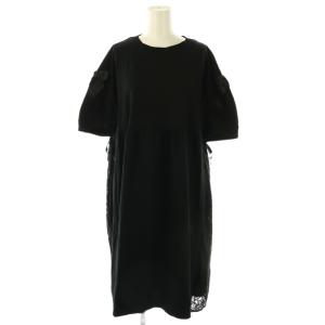 サマーガーリーワンピース 半袖 M ブラック /ES OS