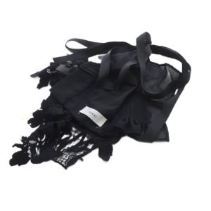 sacai 付け襟風 ネックレス レース 黒 ブラック /SR