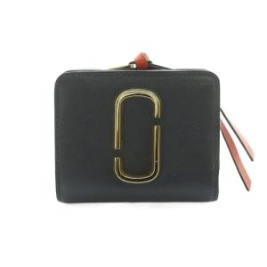 スナップショット ミニ コンパクトウォレット 財布 二つ折り L字ファスナー 小銭入れ チャコールグレー