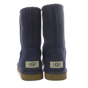 UGG australia CLASSIC SHORT ムートンブーツ ショート スエード US6 ネイビー 5825 /YO15