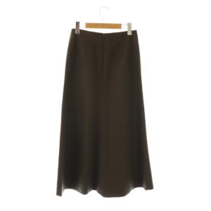 EVERYDAY I LIKE FLARE フレアスカート ロング カシミヤ混 34 ダークブラウン /ES OS