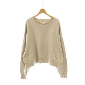 Oversize Sweat スウェット プルオーバー 長袖 F ベージュ /HK OS