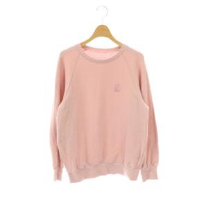 23年 プルオーバー スウェット トレーナー ロゴ刺繍 F ピンク /CX OS