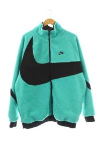 NIKE SWSH FULL ZIP JKT リバーシブル 3XL ブラック エメラルドグリーン
