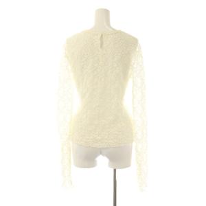 IENA 24AW ペイズリー ストレッチレースプルオーバー カットソー 総レース アイボリー /CX OS