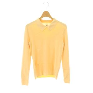 ニットシャツ プルオーバー 長袖 XS ライトベージュ /AT OS