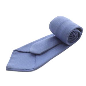 HERMES 総柄 ネクタイ シルク 青 ブルー /SR OH