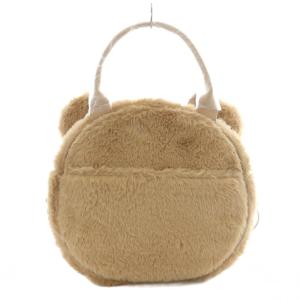 axes femme ふわふわクマバッグ 2way ハンド ショルダー ファー くま キャメル VR613X02S SH /RI