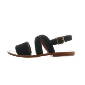 MARNI フラットサンダル ハラコ ストラップ 38 25.0cm 黒 ブラック /MI OS SH