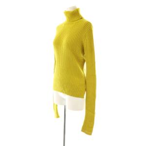 Y's ヨウジヤマモト ウール タートルネックニット セーター 2 イエロー /DF OS SH