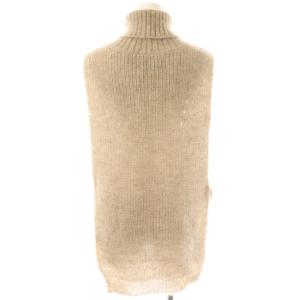Y's ヨウジヤマモト モヘヤニットベスト タートルネック ベージュ /DO OS SH