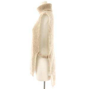 Y's ヨウジヤマモト モヘヤニットベスト タートルネック ベージュ /DO OS SH