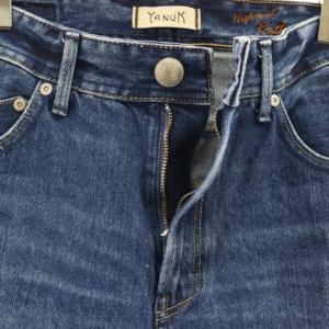 YANUK ハイウエスト RUTH デニムパンツ ジーンズ インディゴ 26 紺 ネイビー /AT OS SH