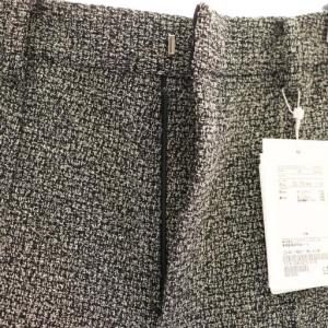 UNITED ARROWS ファンシーツイード スリム テーパード パンツ 40 黒 ブラック /AT OS