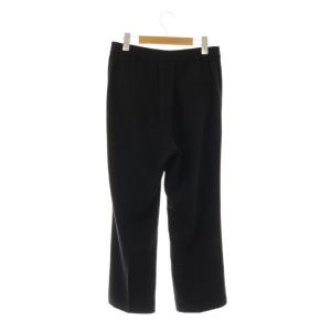SLOBE IENA ピンタックセミフレアパンツ 38 ブラック /DO OS