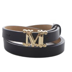 MGRAZIATA25 ナロー レザーベルト L 80 ブラック /YO2