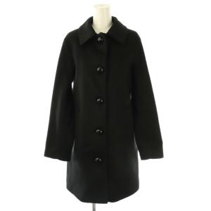 ウールステンカラーコート アウター 34 ブラック /DF OS