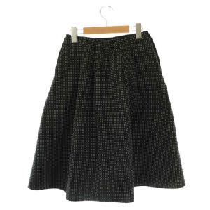TOCCA 23SS 【洗える】MOONLIT NIGHT スカート フレア ミモレ ロング 0 黒 ブラック /AT
