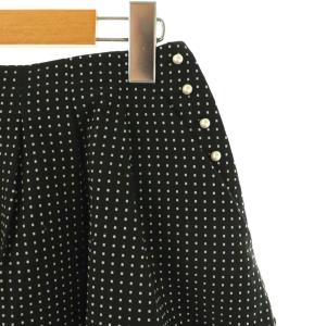 TOCCA 23SS 【洗える】MOONLIT NIGHT スカート フレア ミモレ ロング 0 黒 ブラック /AT