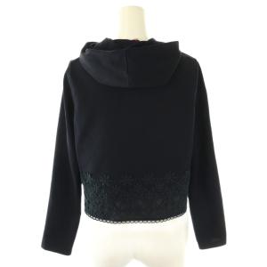 TOCCA FLOWER EMB CARDIGAN カーディガン ニット レース XS ネイビー /DF OS