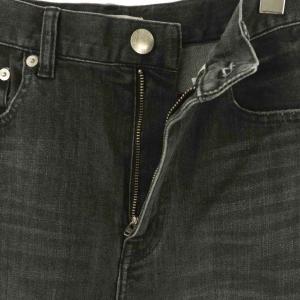 23区 DENIM 25AW ストレッチ ワイドパンツ デニムパンツ ジーンズ 36 ブラック /DF OS