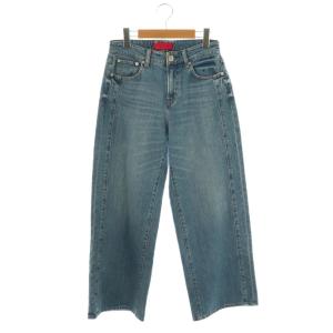 × 23区 デニム ライン ワイドパンツ ジーンズ 36 ブルー /DF OS