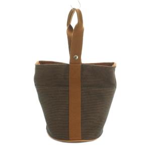 サクソーMM ハンドバッグ ブラウン