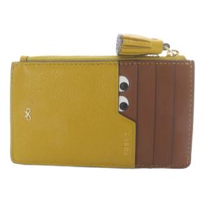 Peeping Eyes ジップ カードケース イエロー