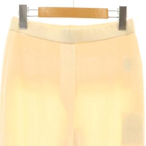 Theory 24SS POWDER CREPE RELAX ST PO ワイドパンツ ストレート イージー 00 アイボリー