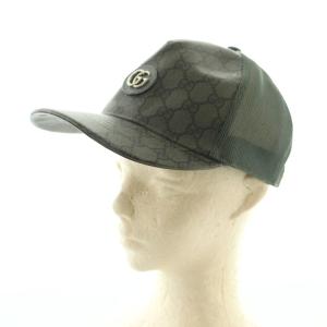 GUCCI GGスプリーム ベースボールキャップ グレー 733927