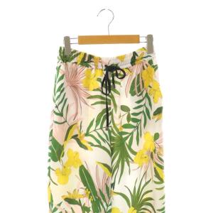 Diagram GRACE CONTINENTAL トロピカルフラワーパンツ 36 ホワイト マルチカラー /DO OS